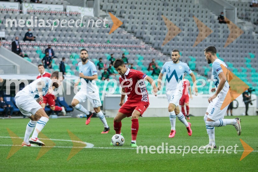  ... ;  Miha Mevlja, nogometaš, PFC Sochi;  ... ;  Nino Kouter, nogometaš;  ... Slovenija dosegla prvo zmago v ligi narodov