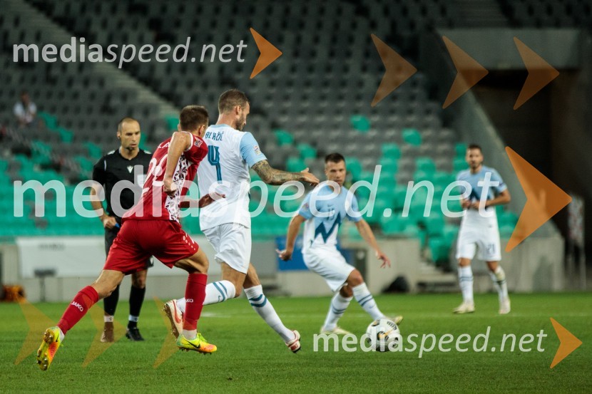 ... ;  Miha Blažič, nogometaš, NK Domžale;  Damjan Bohar, nogometaš, NK Maribor;  ... Slovenija dosegla prvo zmago v ligi narodov