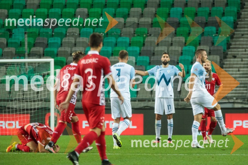  ... ;  ... ;  ... ;  Jure Balkovec, nogometaš, Empoli FC;  Miha Mevlja, nogometaš, PFC Sochi;  ... Slovenija dosegla prvo zmago v ligi narodov