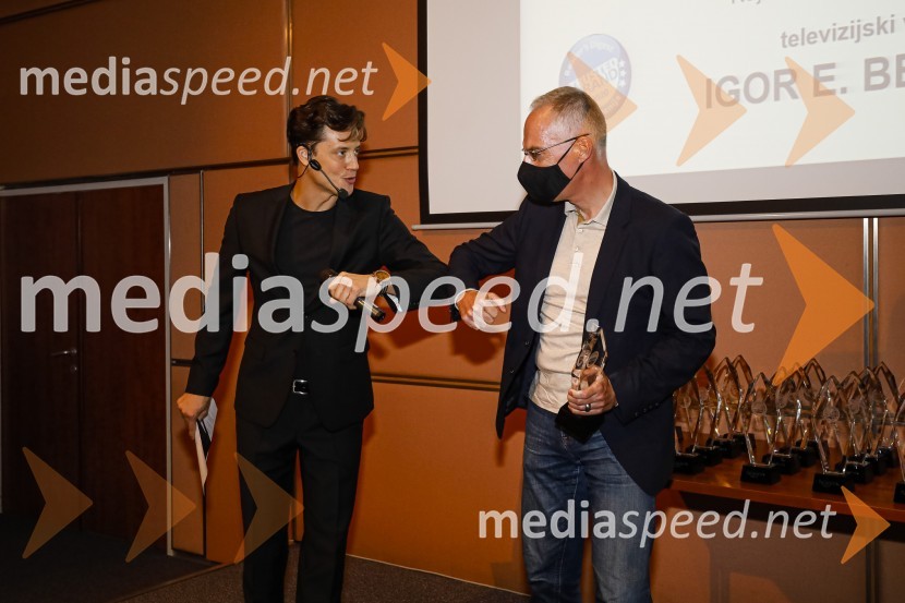  Domen Valič, igralec;  Igor Evgen Bergant, novinar in TV voditeljTrusted Brand 2020, podelitev priznanj
