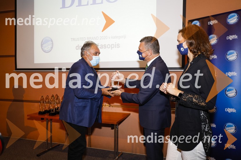  ... ;  Daniel Škraba, vodja Reader's Digest Slovenija;  Polona Stepišnik, direktorica prodaje, Založba Mladinska knjigaTrusted Brand 2020, podelitev priznanj