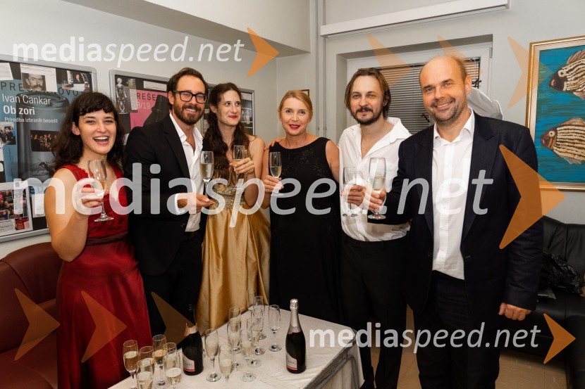  Doroteja Nadrah, igralka;  Miha Rodman, igralec;  Miranda  Trnjanin, igralka;  Darja Reichman, igralka;  Blaž Setnikar, igralec;  Gregor Zorc, igralecŠkofjeloški pasijon, premiera, Prešernovo gledališče Kranj