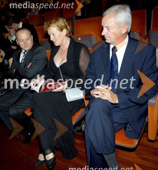 Franc Kangler, župan Maribora in Zofija Mazej Kukovič, ministrica za zdravje s soprogomPremiera opere Madame Butterfly