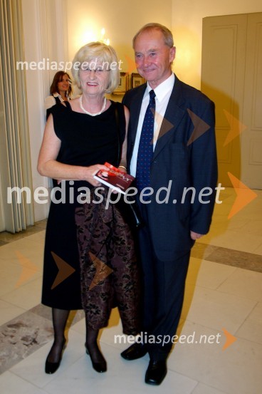 Dr. Alojz Križman, mestni svetnik z ženo RenatoPremiera opere Madame Butterfly