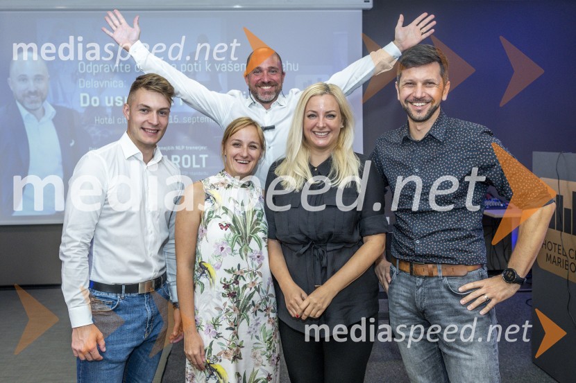  Rok Makovec, IT Melona;  ... ;  Gaber Marolt, NLP center;  ... ;  Roman Čretnik, IT MelonaNLP in hipnoza, delavnica Gabra Marolta