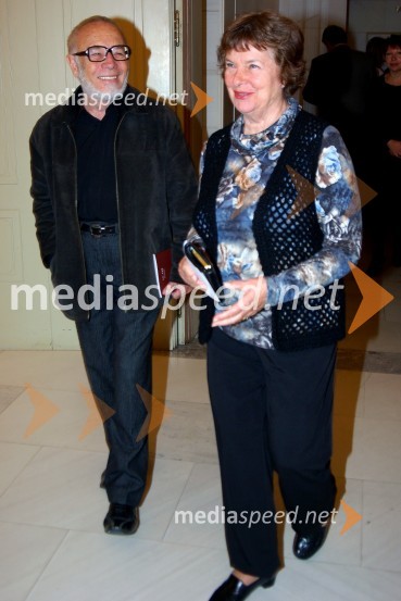 Iko Otrin, koreograf in nekdanji baletnik in njegova žena Breda Pugelj Otrin, igralkaPremiera opere Madame Butterfly