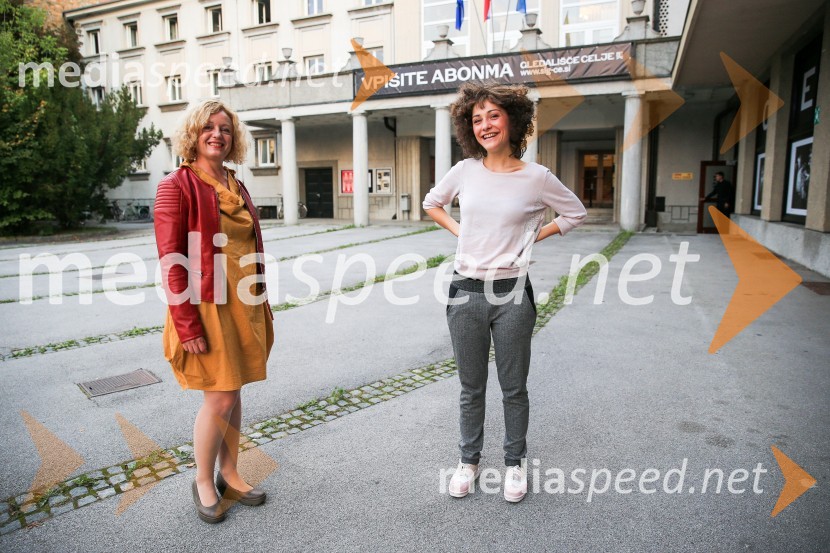 mag. Tina Kosi, upravnica SLG Celje;  Živa Selan, igralkaMarjetka str. 89, premiera SLG Celje