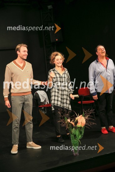  Luka Bokšan, igralec;  Živa Selan, igralka;  Renato Jenček, igralecMarjetka str. 89, premiera SLG Celje