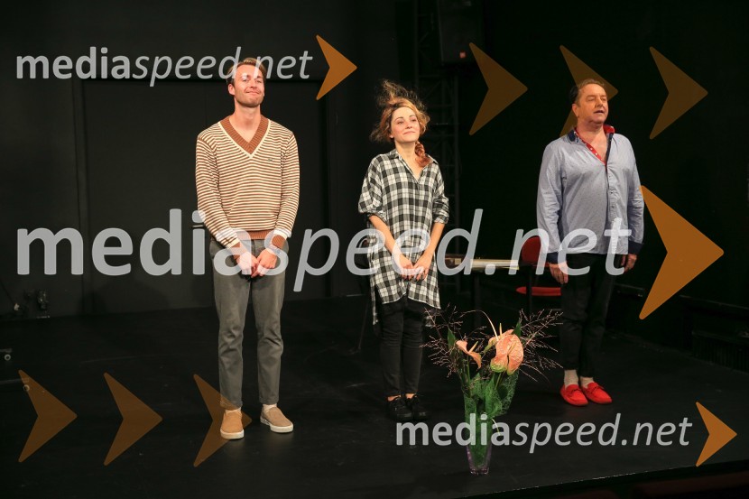  Luka Bokšan, igralec;  Živa Selan, igralka;  Renato Jenček, igralecMarjetka str. 89, premiera SLG Celje