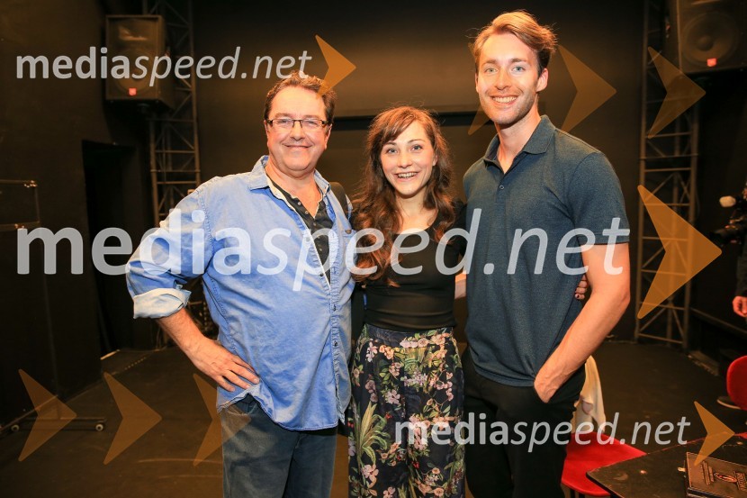  Renato Jenček, igralec;  Živa Selan, igralka;  Luka Bokšan, igralecMarjetka str. 89, premiera SLG Celje