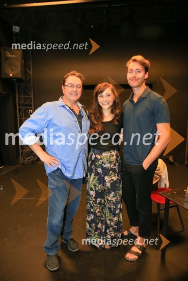  Renato Jenček, igralec;  Živa Selan, igralka;  Luka Bokšan, igralecMarjetka str. 89, premiera SLG Celje