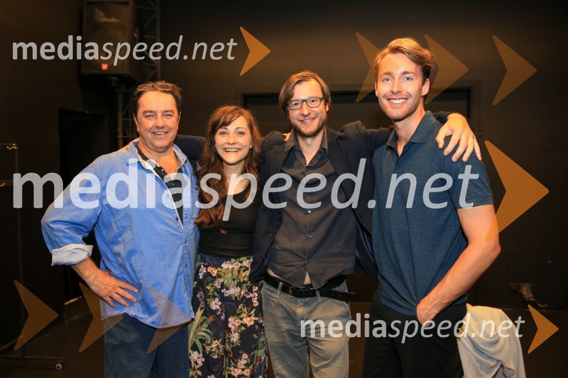  Renato Jenček, igralec;  Živa Selan, igralka;  Andrej Jus, režiser;  Luka Bokšan, igralecMarjetka str. 89, premiera SLG Celje