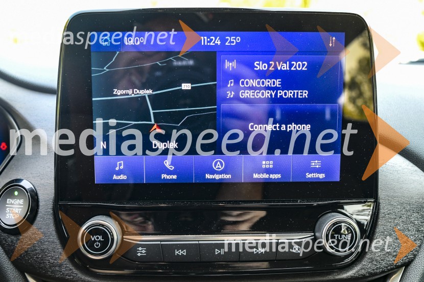 Ford Puma Titanium X - 1.0 EcoBoost Hybrid, mediaspeed test