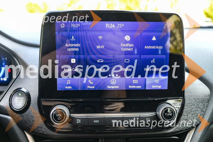 Ford Puma Titanium X - 1.0 EcoBoost Hybrid, mediaspeed test