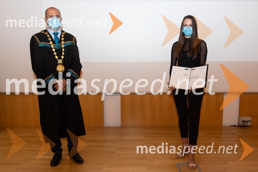 prof. dr. Miralem  Hadžiselimović, Prorektor za infrastrukturo Univerze v Mariboru; mag. inž. inf. in tehnol. kom. Tjaša Heričko, Inštitut za informatikoDan univerze v Mariboru 2020