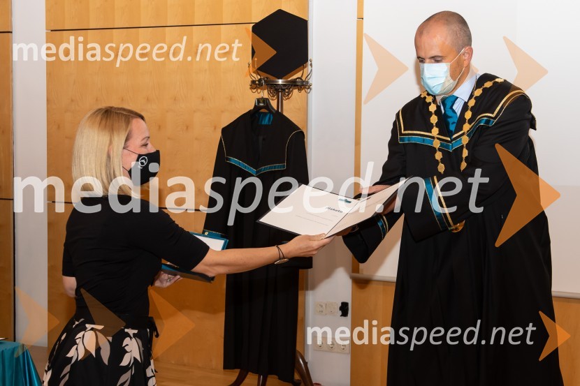  Alenka Ribič, služba za odnose z javnostmi, Univerza v Mariboru; prof. dr. Miralem  Hadžiselimović, Prorektor za infrastrukturo Univerze v MariboruDan univerze v Mariboru 2020