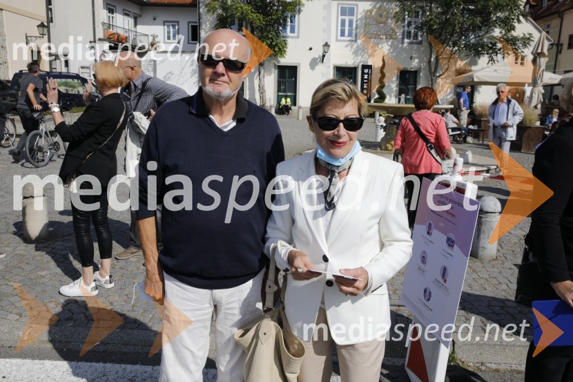  Ivan  Leban, funkcionar IZS;  Nevenka Leban Orešič, pianistka, častna konzulka Republike LitveSvečana trgatev stare trte 2020