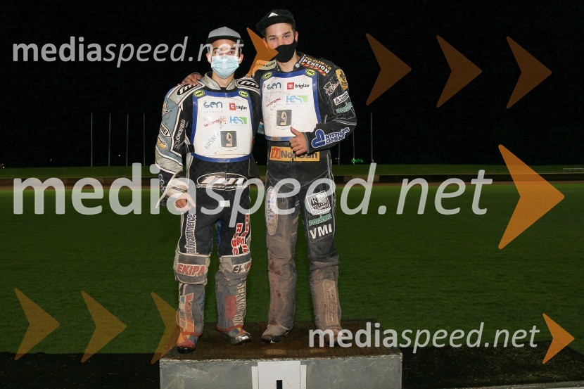  Milan Praznik, AMD Krško;  Anže Grmek, AMTK LjubljanaSpeedway: Matic Ivačič državni prvak 2020