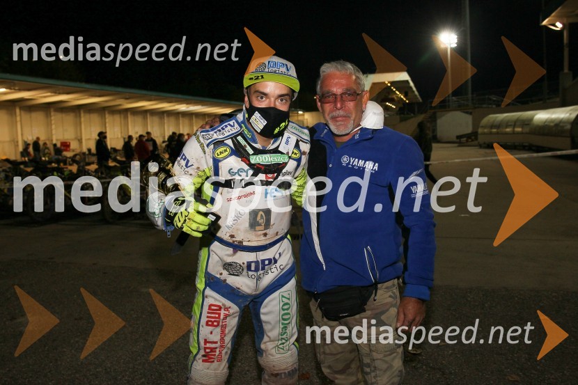  Matic Ivačič, speedwayist (AMD Krško);  Gerhard Lekše, nekdanji speedwayistSpeedway: Matic Ivačič državni prvak 2020