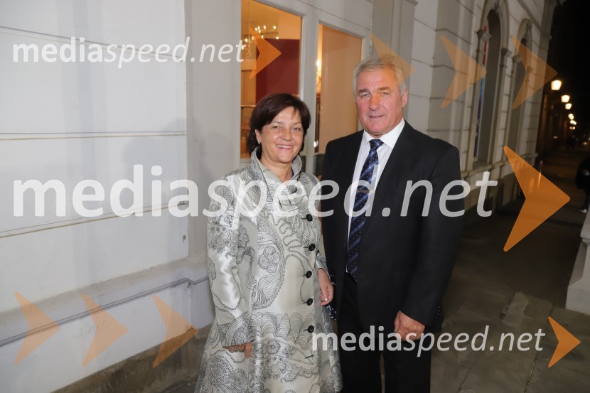  Marija Ribič;  Janez Ribič, politikMarpurgi, premiera opere v SNG Maribor