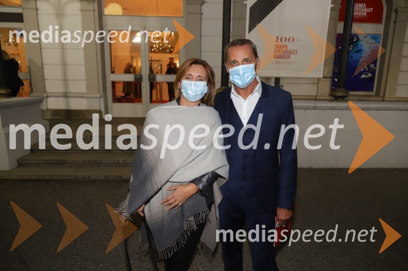 doc. dr. Suzana Žilič Fišer,  predstojnica Inštituta za medijske komunikacije na FERI;  Danilo Rošker, direktor SNG MariborMarpurgi, premiera opere v SNG Maribor