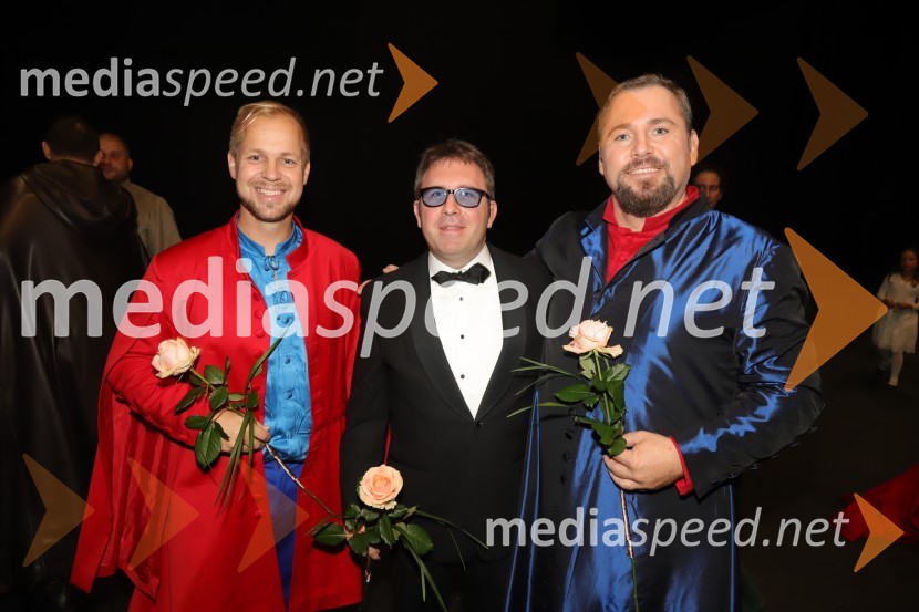  Martin Sušnik, operni solist;  Igor Pison, režiser;  Jaki Jurgec, operni solistMarpurgi, premiera opere v SNG Maribor