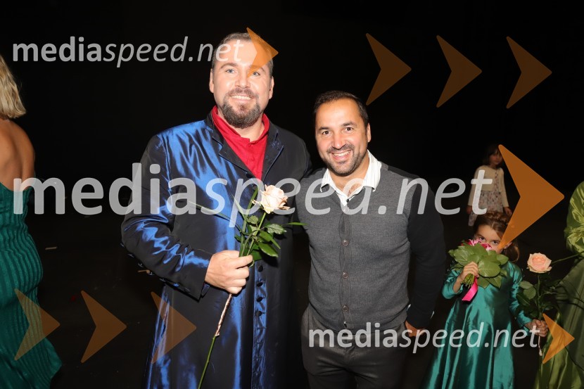  Jaki Jurgec, operni solist;  Tim Ribič, operni pevec, lastnik restavracije Miyabi, 1. tenor, Slovenski oktetMarpurgi, premiera opere v SNG Maribor