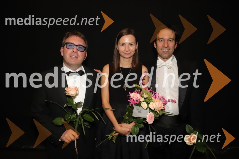  Igor Pison, režiser;  Nina Šenk Kosem, skladateljica;  Simon Krečič, umetniški direktor Opere SNG MariborMarpurgi, premiera opere v SNG Maribor