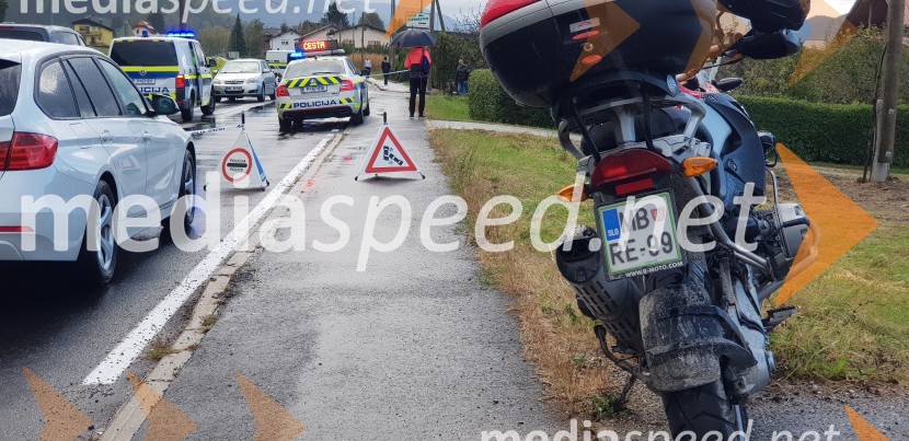 Prometna nesreča, preminil motorist