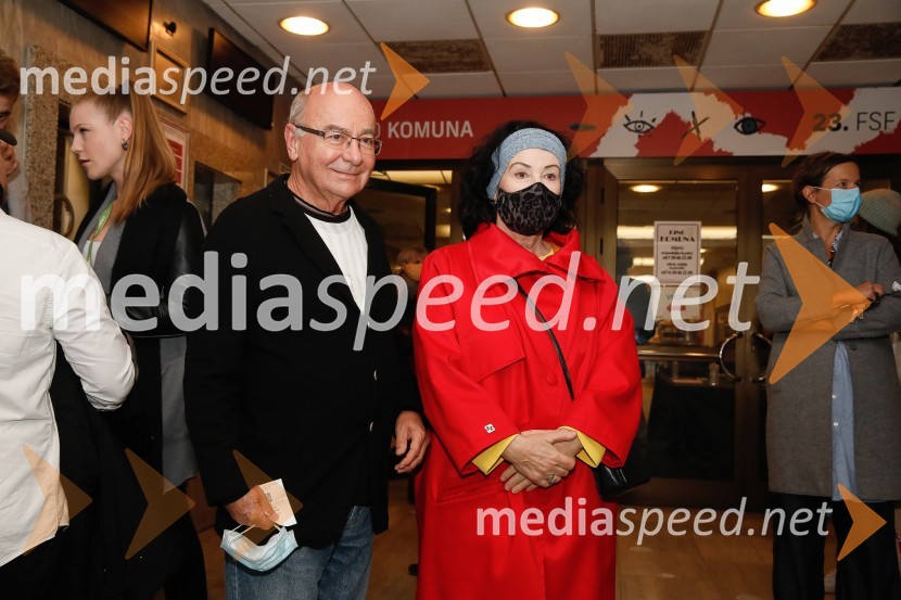  Mitja Rotovnik, nekdanji direktor Cankarjevega doma;  Jelka Stergel, direktorica, Slovenski Filmski FestivalOdprtje Festivala slovenskega filma 2020