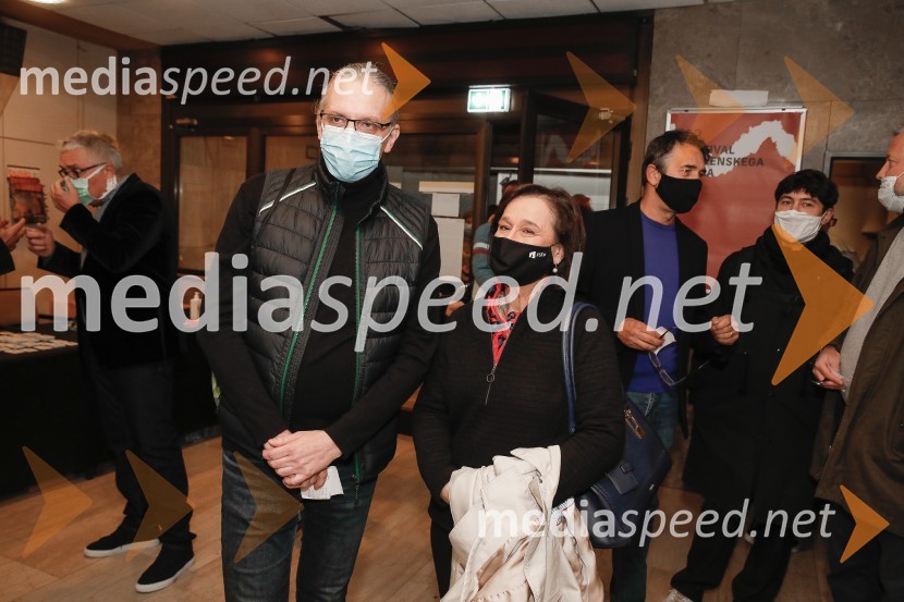  Marko  Naberšnik, režiser in scenarist;  Jelka Stergel, direktorica, Slovenski Filmski FestivalOdprtje Festivala slovenskega filma 2020