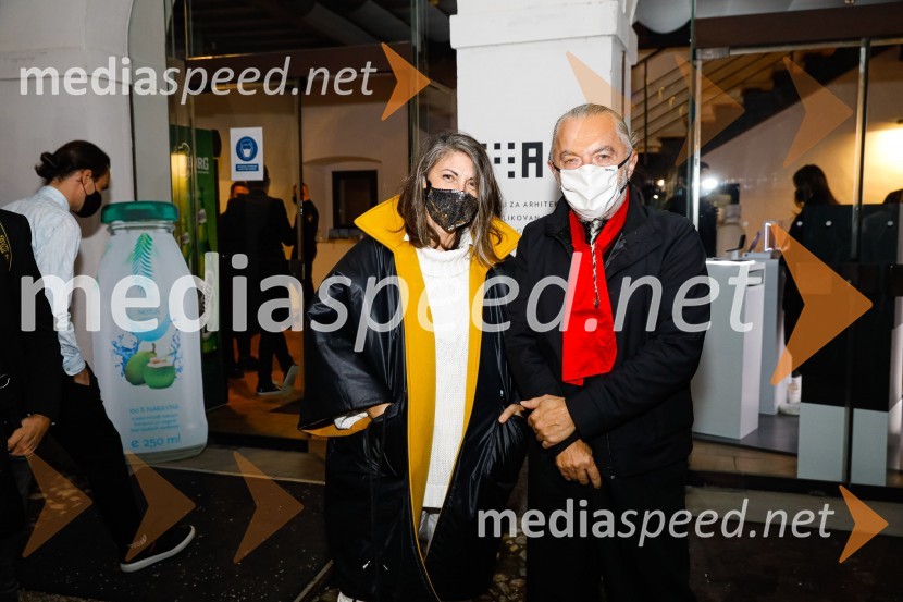  Melinda Rebrek, izvršna producentka LJFW;  Milan Gačanovič - Gacho, kreativni direktorNatasa Hrupic, Draž in Prik modna revija, Ljubljana Fashion Week 2020