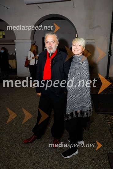  Milan Gačanovič - Gacho, kreativni direktor;  Nina Žnideršič, modna fotografinjaNatasa Hrupic, Draž in Prik modna revija, Ljubljana Fashion Week 2020