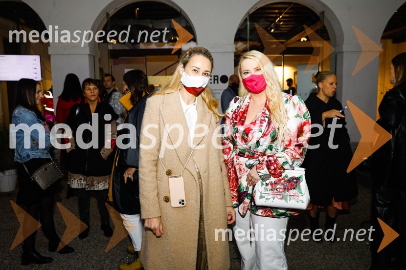  Andreja  Freyer, LJFW;  Danica Lovenjak, novinarkaNatasa Hrupic, Draž in Prik modna revija, Ljubljana Fashion Week 2020