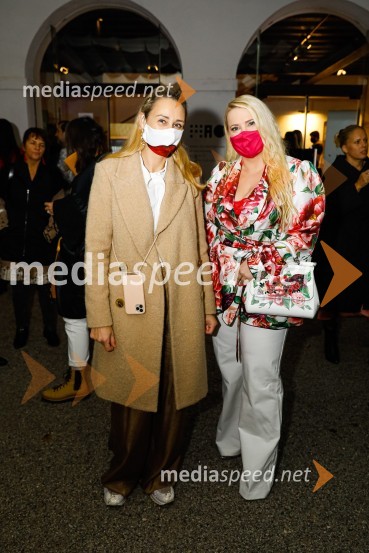  Andreja  Freyer, LJFW;  Danica Lovenjak, novinarkaNatasa Hrupic, Draž in Prik modna revija, Ljubljana Fashion Week 2020