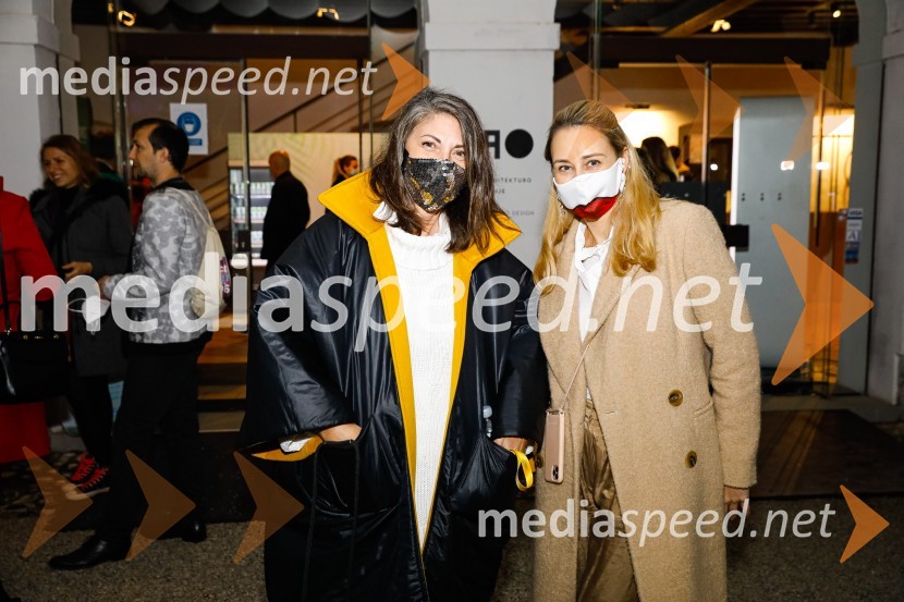  Melinda Rebrek, izvršna producentka LJFW;  Andreja  Freyer, LJFWNatasa Hrupic, Draž in Prik modna revija, Ljubljana Fashion Week 2020