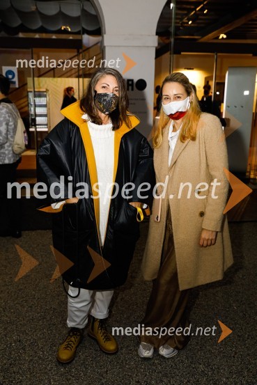  Melinda Rebrek, izvršna producentka LJFW;  Andreja  Freyer, LJFWNatasa Hrupic, Draž in Prik modna revija, Ljubljana Fashion Week 2020
