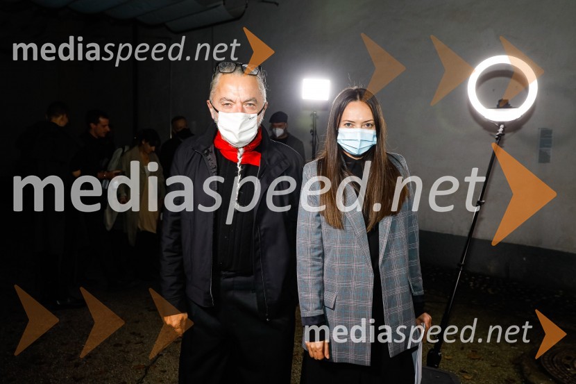  Milan Gačanovič - Gacho, kreativni direktor;  Dušica Županjac, modna oblikovalkaNatasa Hrupic, Draž in Prik modna revija, Ljubljana Fashion Week 2020
