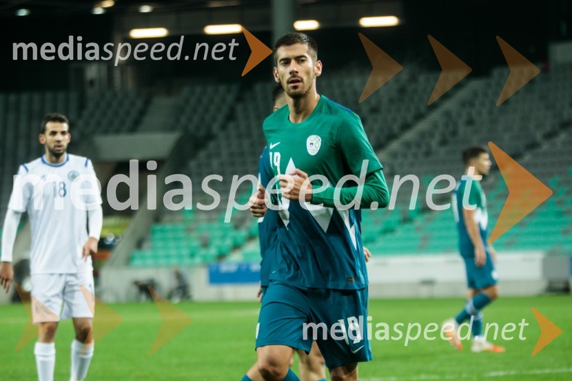  Mario Jurčević, nogometaš, NK OlimpijaPrijateljska tekma, Slovenija : San Marino