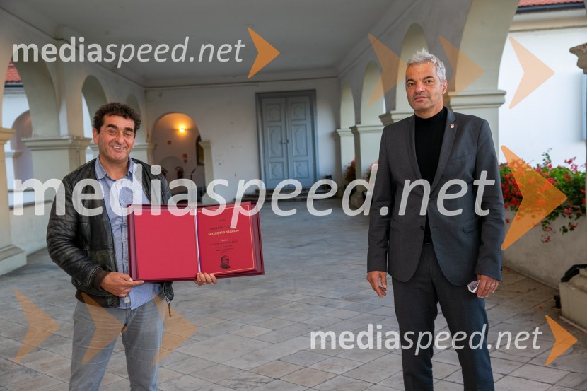  Orlando Uršič, direktor, glavni urednik Založba Litera;  Aleksander Saša Arsenovič, župan, Mestna občina MariborSprejem Glazerjevih nagrajencev