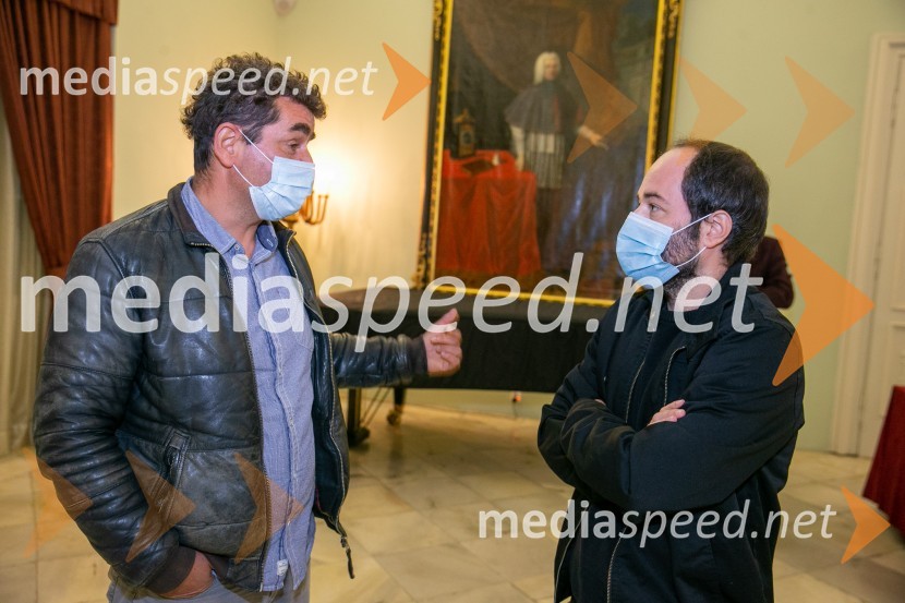  Orlando Uršič, direktor, glavni urednik Založba Litera;  Matjaž Ivanišin, režiserSprejem Glazerjevih nagrajencev