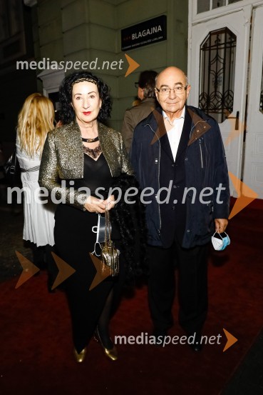  Polona Vetrih, igralka;  Mitja Rotovnik, nekdanji direktor Cankarjevega domaMoj mož, premiera predstave