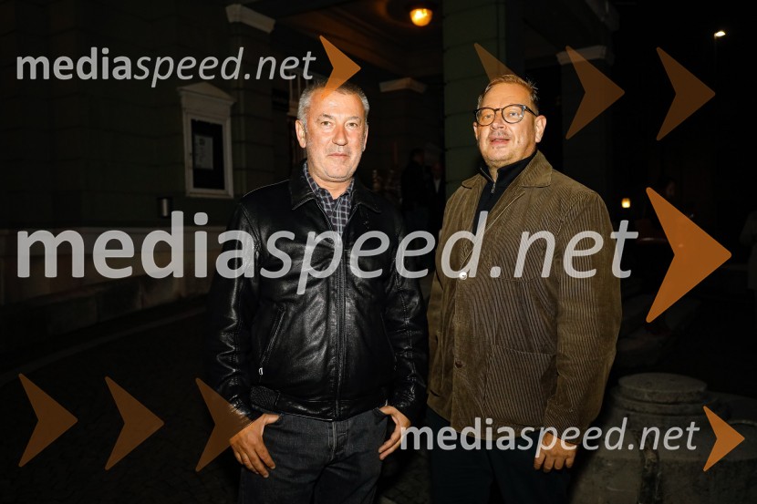  Ivica Buljan, režiser;  Robert Waltl, direktor, Mini teaterMoj mož, premiera predstave