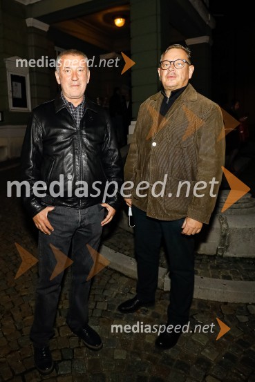  Ivica Buljan, režiser;  Robert Waltl, direktor, Mini teaterMoj mož, premiera predstave