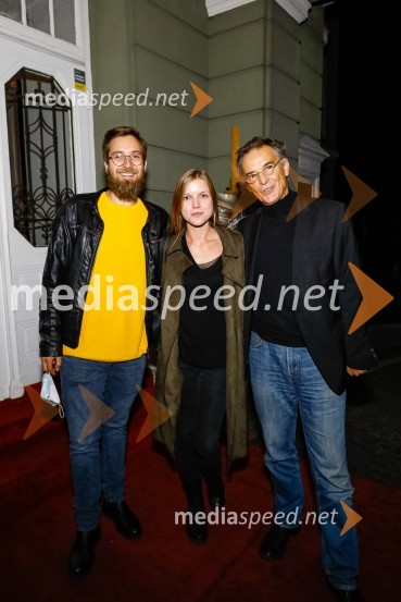  Sašo Puljarević, literarni kritik;  Ana  Samobor;   Igor  Samobor, igralec, ravnatelj SNG Drama LjubljanaMoj mož, premiera predstave