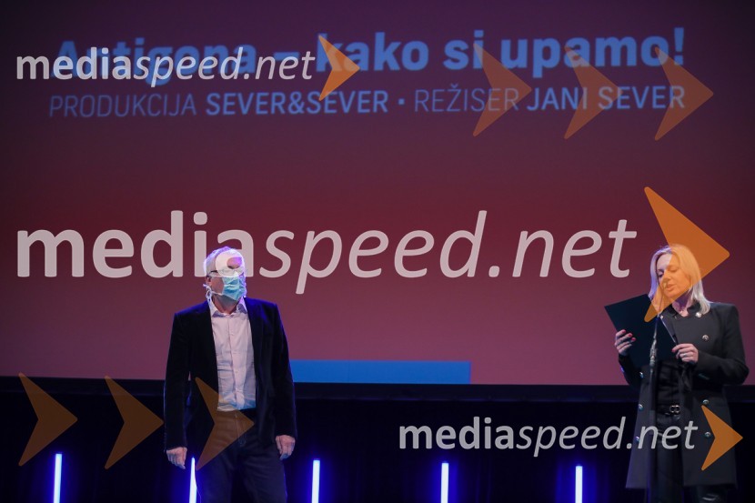  Jani Sever, filmski producent;  Veronika Žajdela, voditeljicaPodelitev nagrad vesna, Festival slovenskega filma