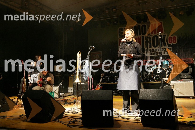 Anita Mlakar, povezovalka programaGremo na prvi rok, koncert Univerze v Mariboru