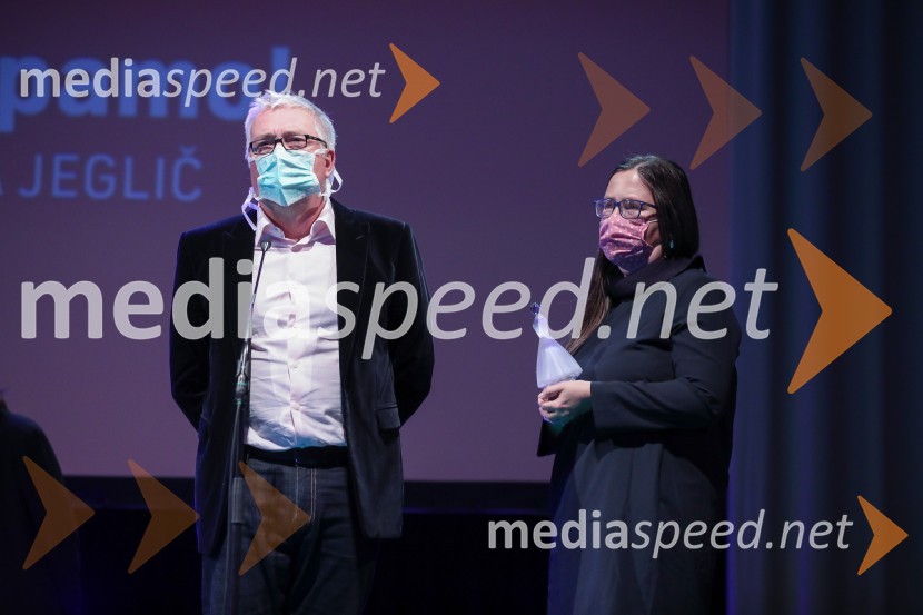  Jani Sever, filmski producent;  Nina JegličPodelitev nagrad vesna, Festival slovenskega filma