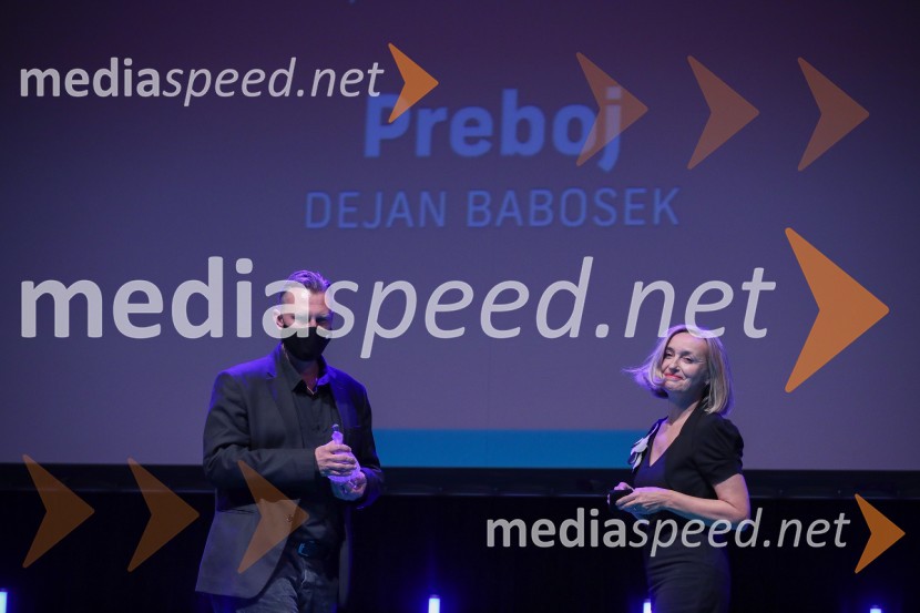  Dejan Babošek, režiser;  Nataša Bučar, direktorica, Slovenski filmski centerPodelitev nagrad vesna, Festival slovenskega filma