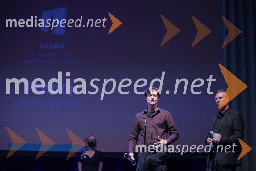  Domen Valič, igralec;  Dejan Babošek, režiserPodelitev nagrad vesna, Festival slovenskega filma